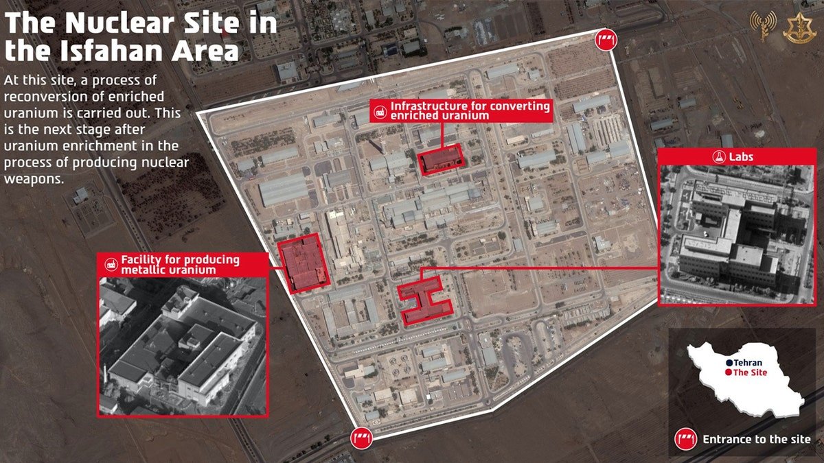 The Israeli Defense Army struck the nuclear site in the Isfahan area
