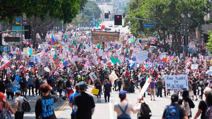 1749932452 Thousands protest across US against Trumps ‘authoritarian policies.jpg