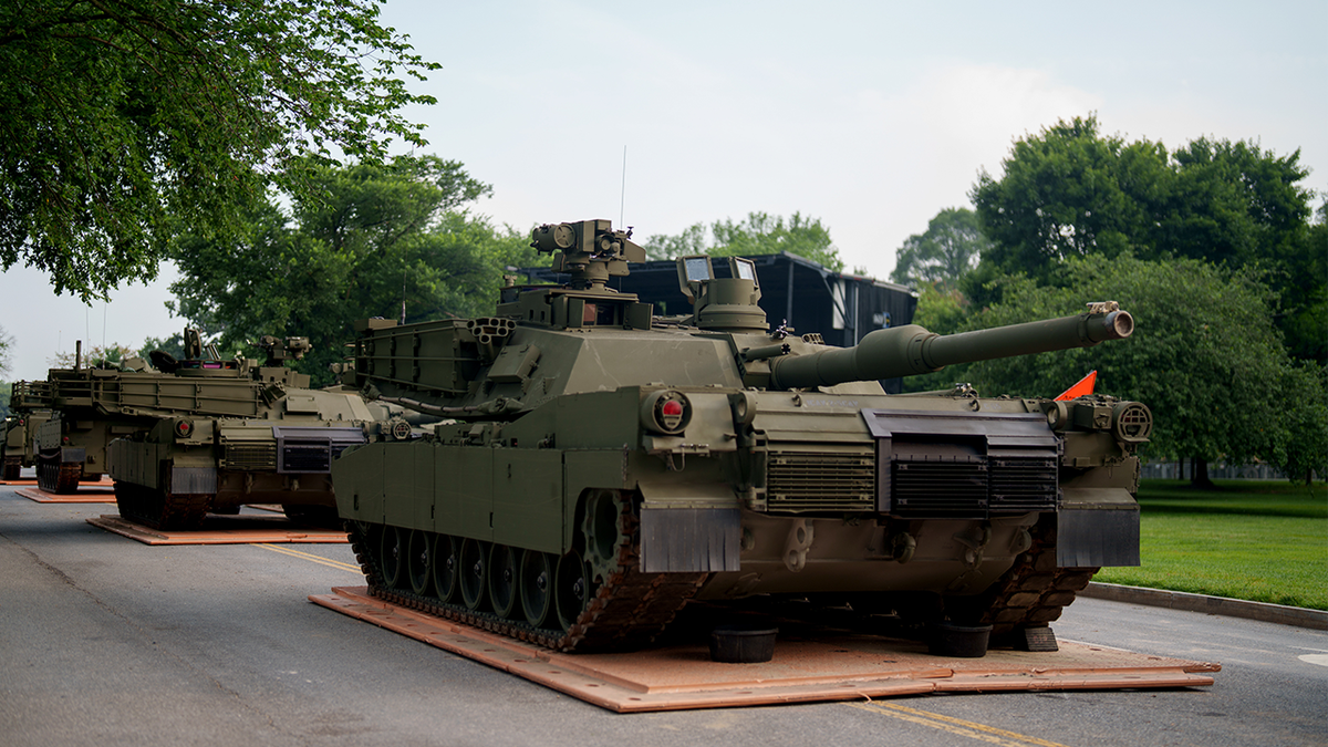 Military review tank