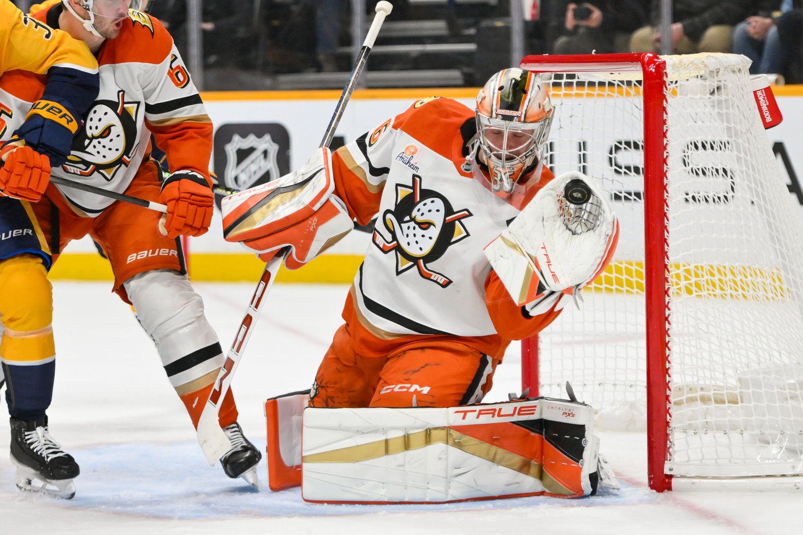 John Gibson can spend another season on the trade bloc - Source: Imagn