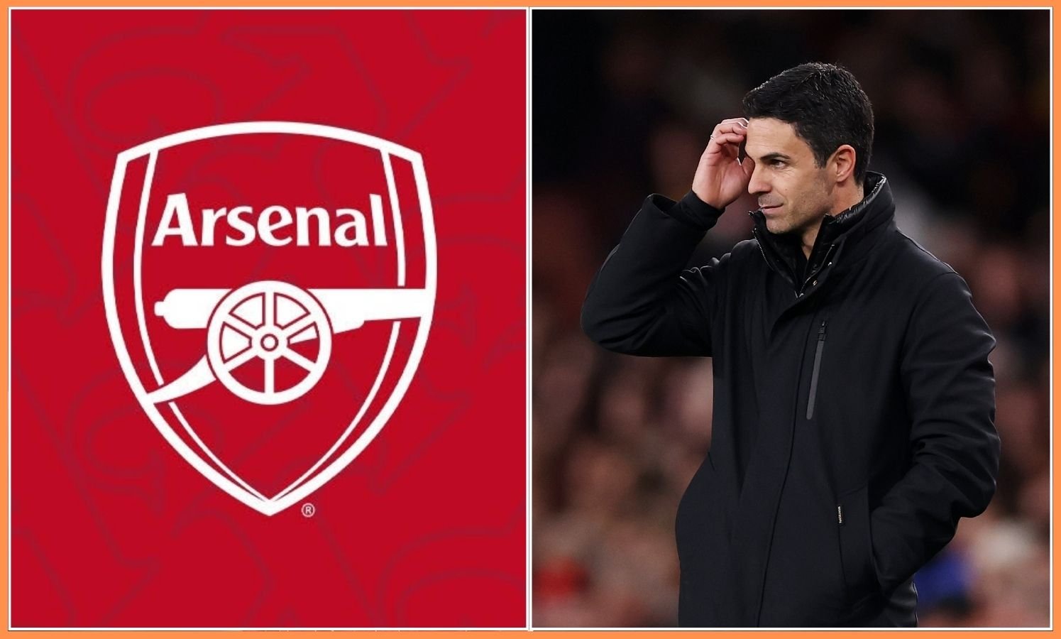 Arsenal manager Mikel Artita looks