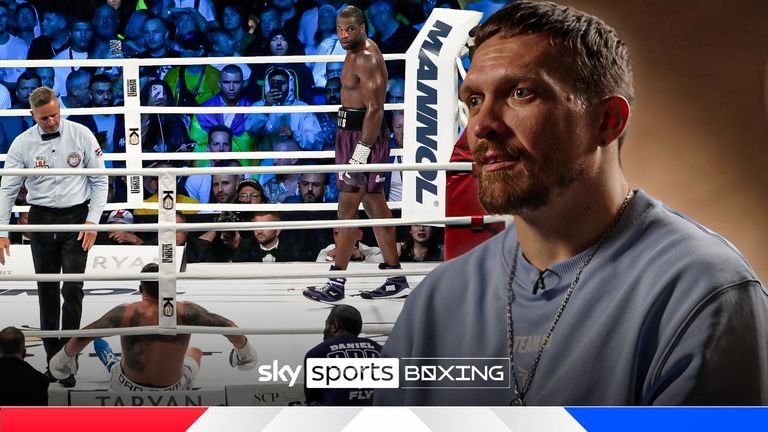 Oleksandr usyk on Daniel Dubua