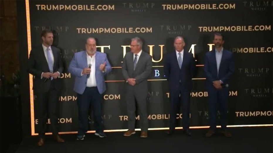 Trump Mobile announcement stage