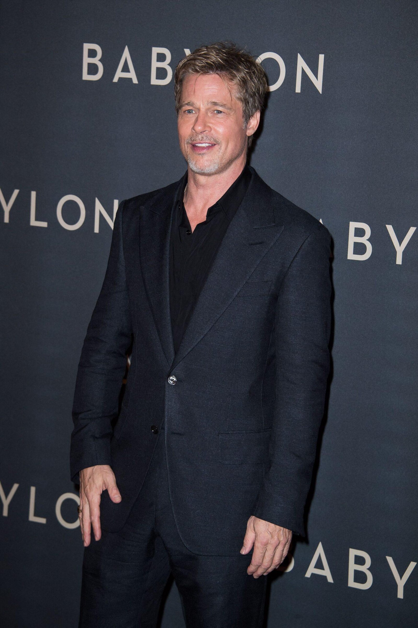 Brad Pitt at the Babylon Paris show in Le Grand Rex Cinema