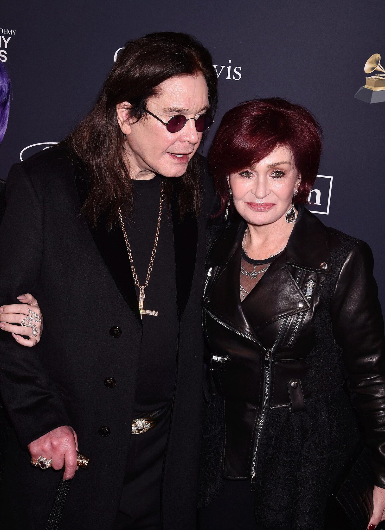 Ozzy Osbourne and Sharon Osbourne in The Pre-Grammy Gala and Grammy Salute for industry icons honor Sean "Dedicated" Combs