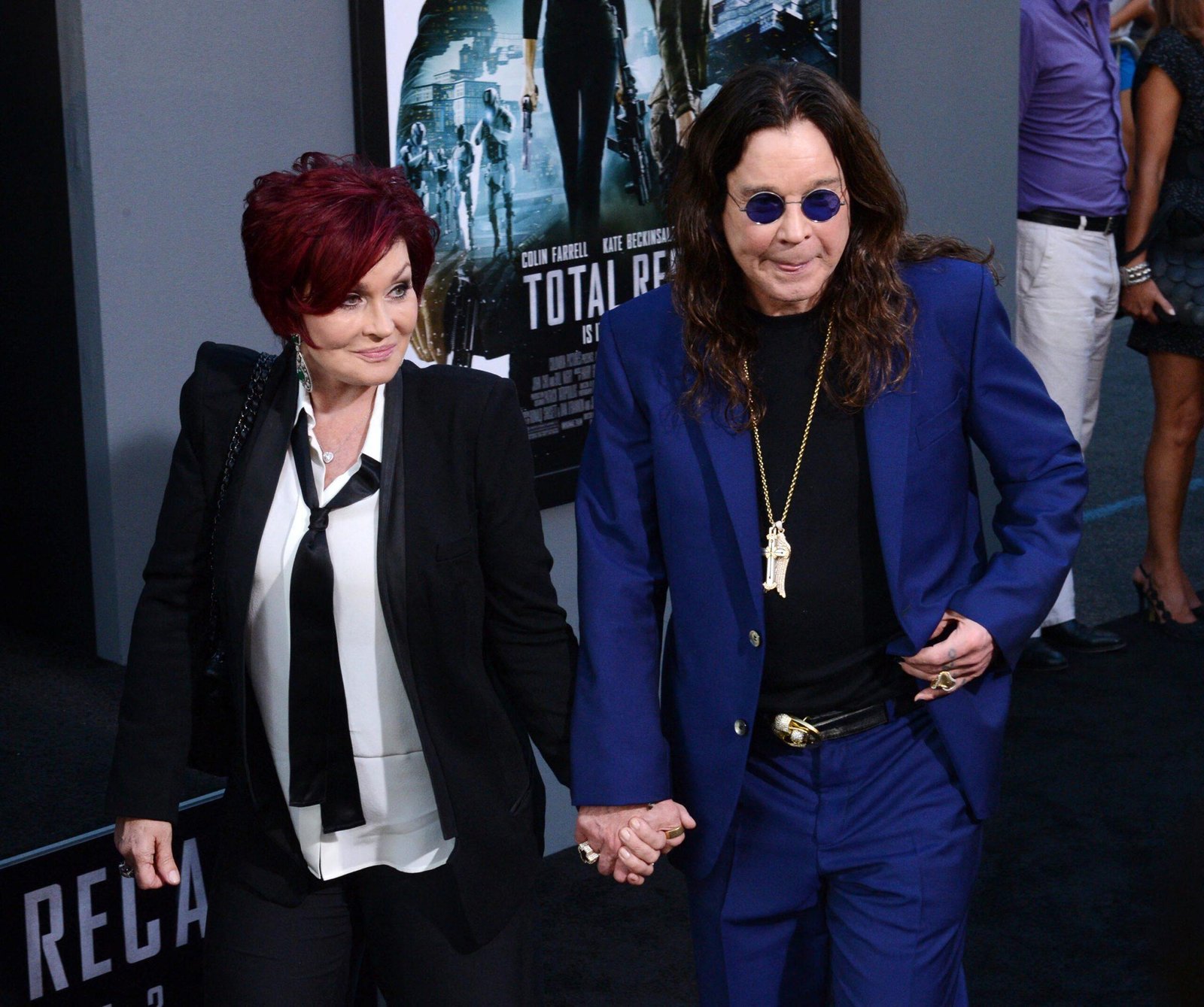 Sharon Osborne and Ozi Osborne attend the first offer in Los Angeles, the first show