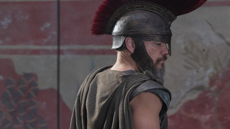 A first look at Matt Damon in a costume like Odysseus in Odyssey