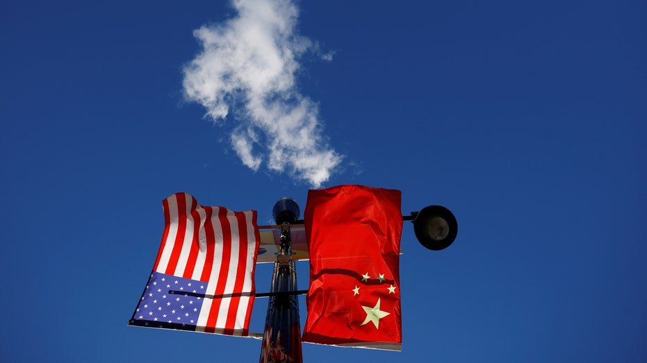 US flag and China