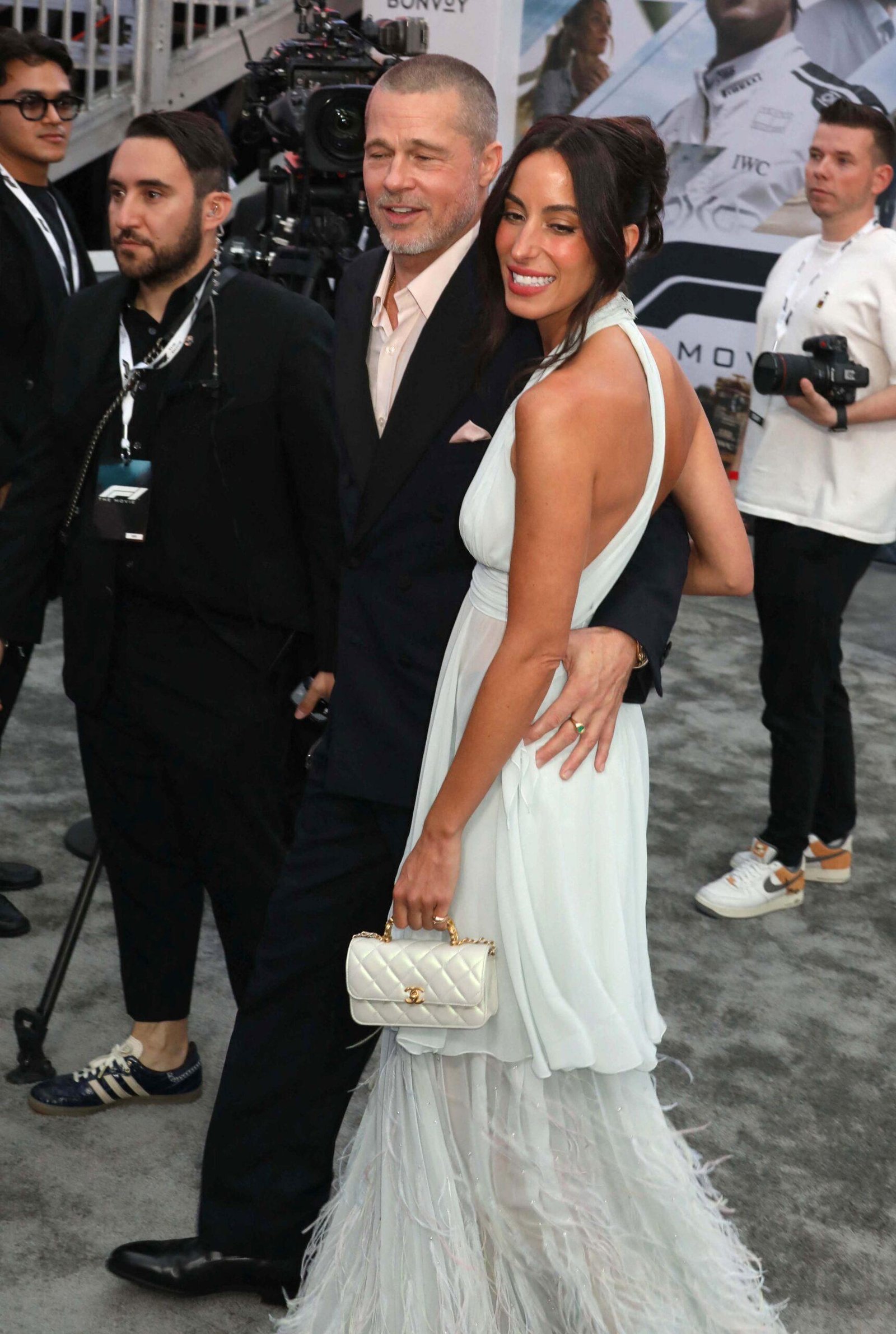 Brad Pitt and Anas de Ramon at F1 The Movie World Premiere