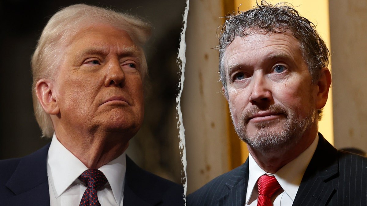 Left: President Donald Trump; Right: Representative Thomas Massi