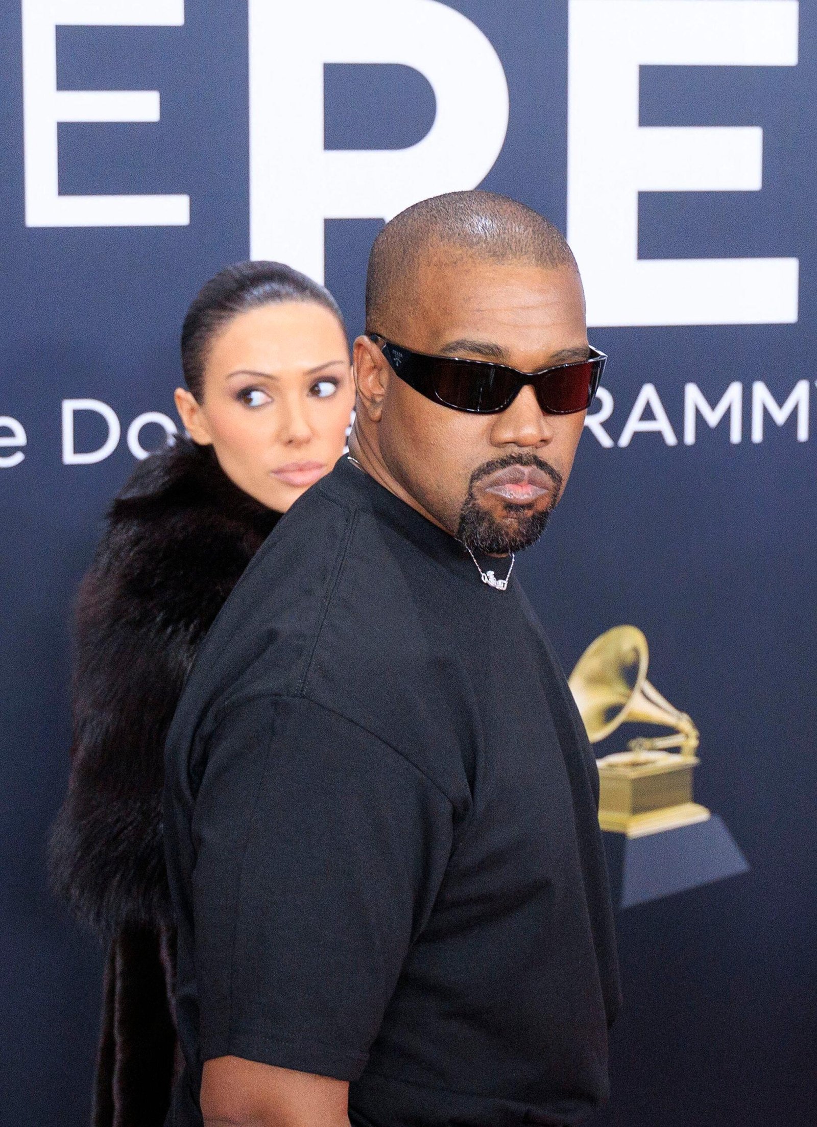 Kanye West and Bianca Censori at the sixteenth Grammy <a href=
