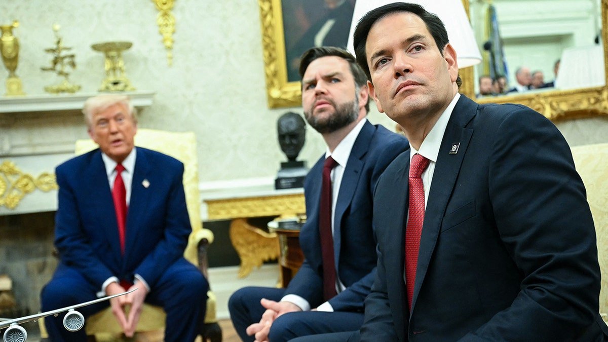 President Donald Trump, Vice President GD Verse, and Foreign Minister Marco Rubio