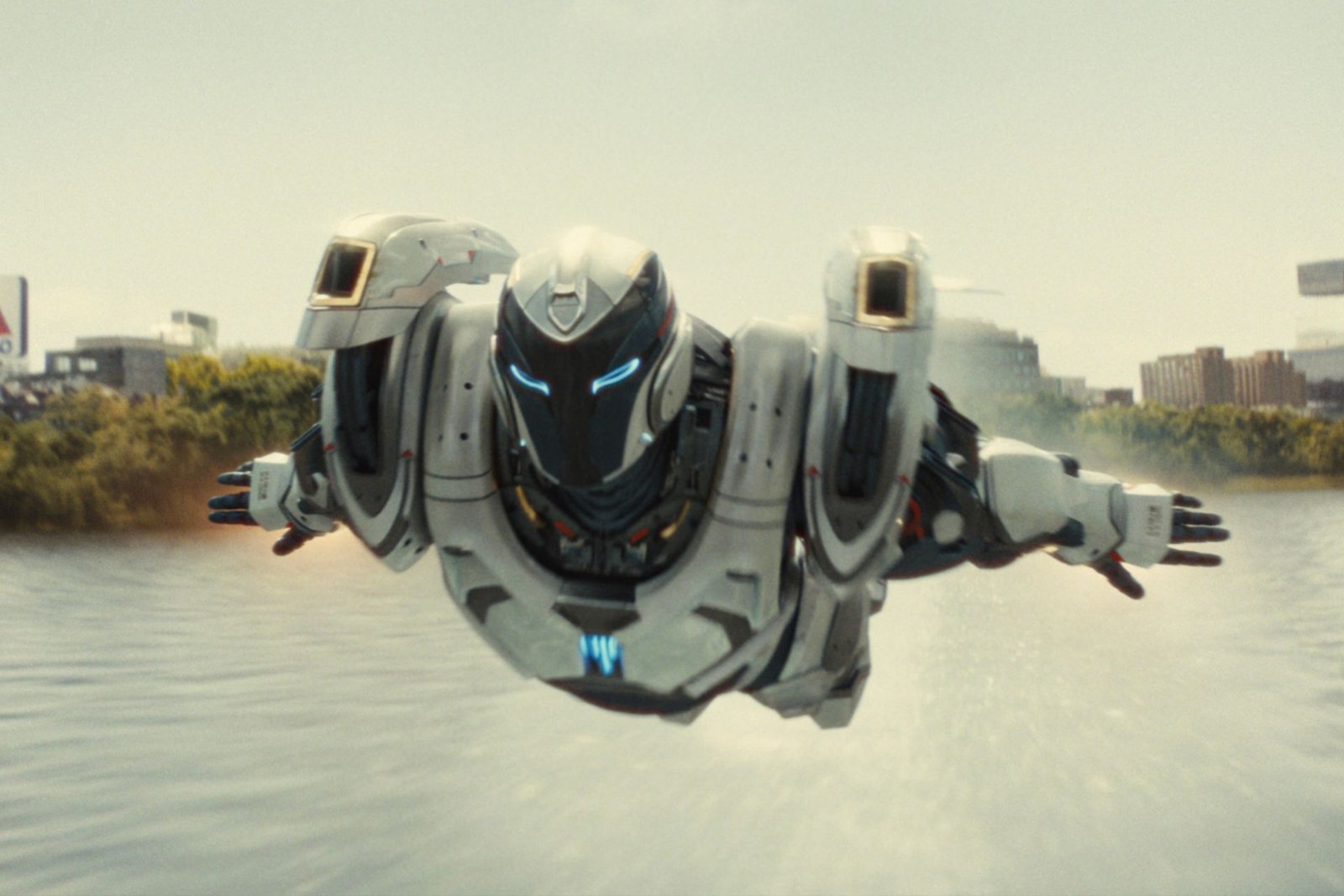 A white iron suit