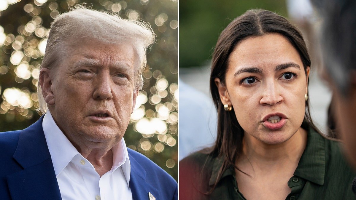 Trump and Okasio Cortez a divided picture