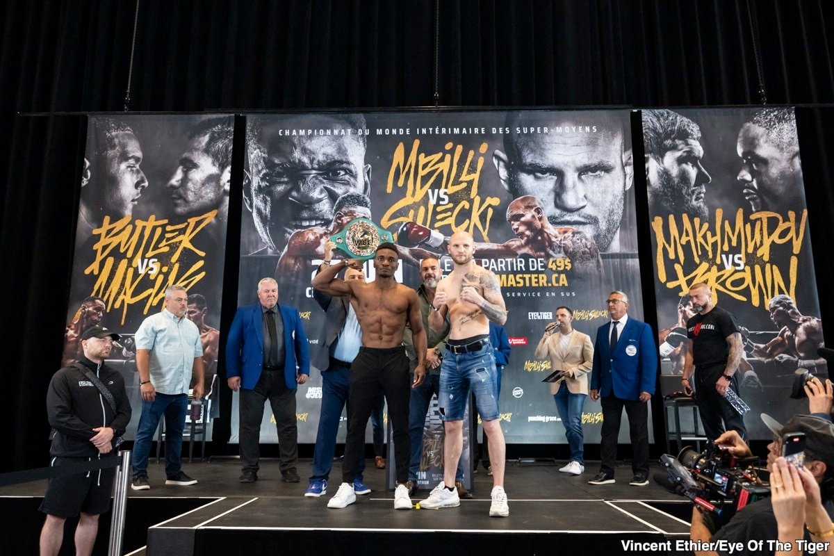 Photo: Christian Mbilli 167.7 opposite Maciej Sucki 167.7 - on Friday weight