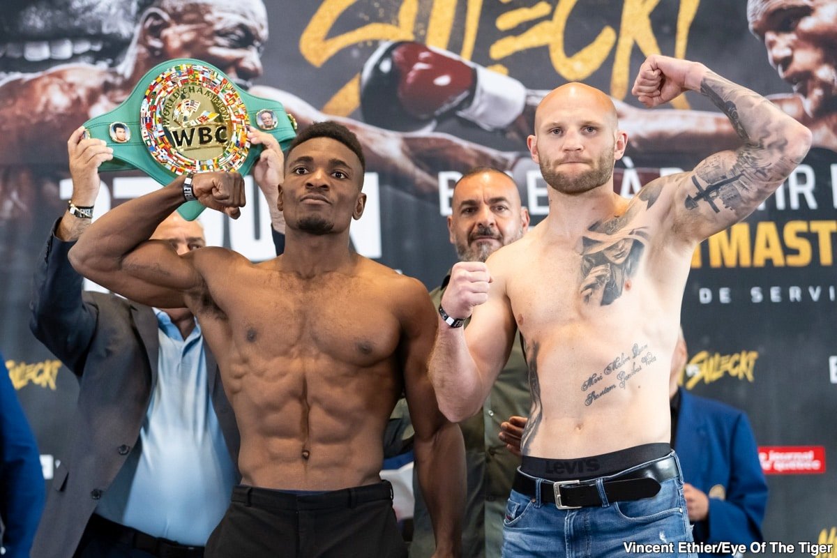 Photo: Christian Mbilli 167.7 opposite Maciej Sucki 167.7 - on Friday weight