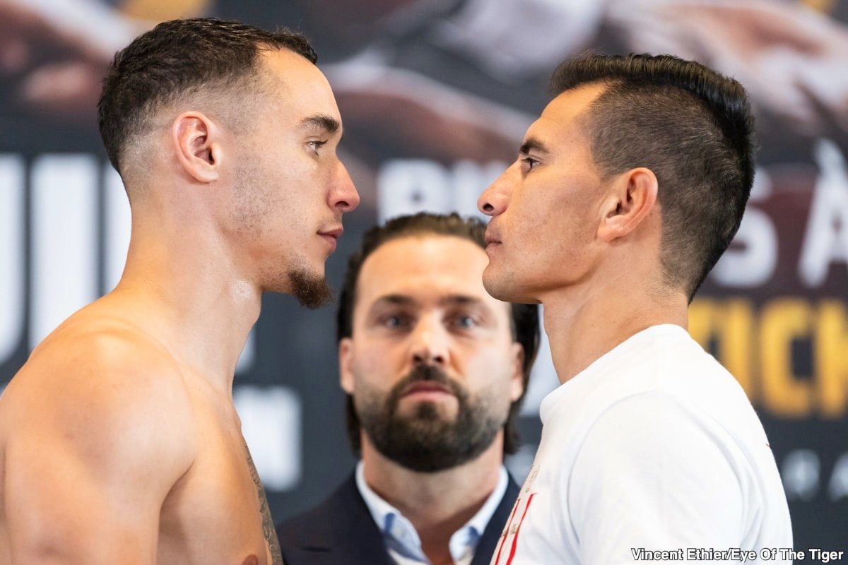 Photo: Christian Mbilli 167.7 opposite Maciej Sucki 167.7 - on Friday weight
