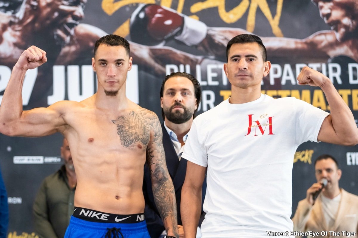 Photo: Christian Mbilli 167.7 opposite Maciej Sucki 167.7 - on Friday weight
