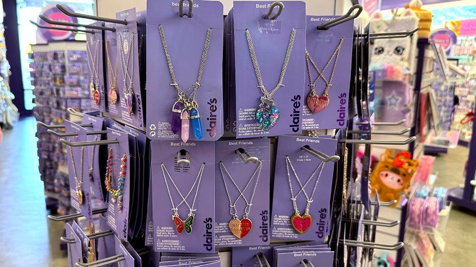Claire necklace display