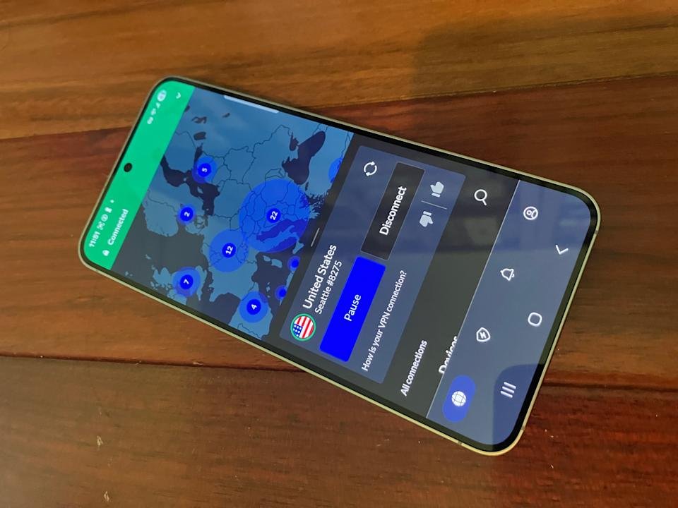 NordVPN Android UI