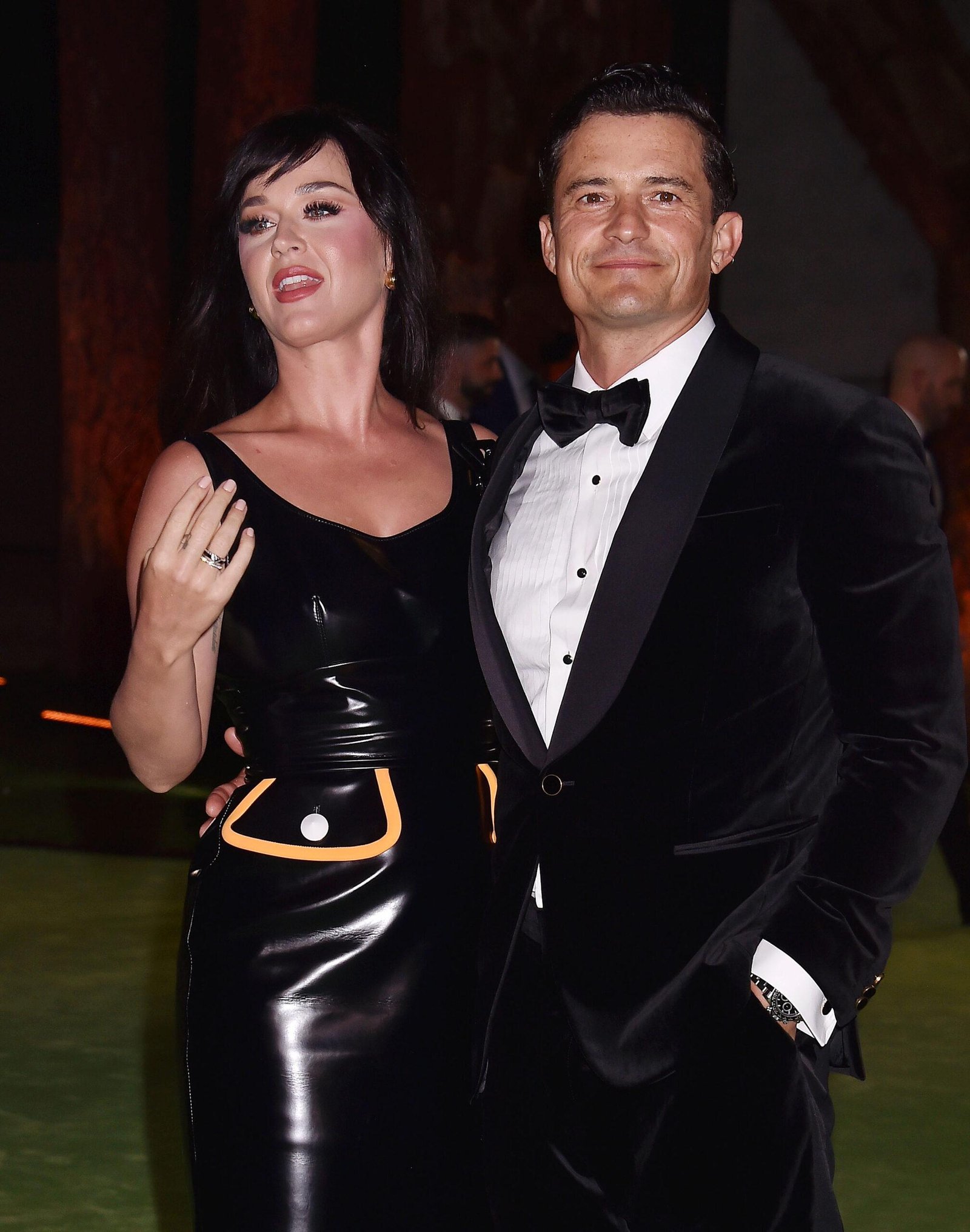 Katie Perry and Orlando Bloom at the Oscars for the opening photos