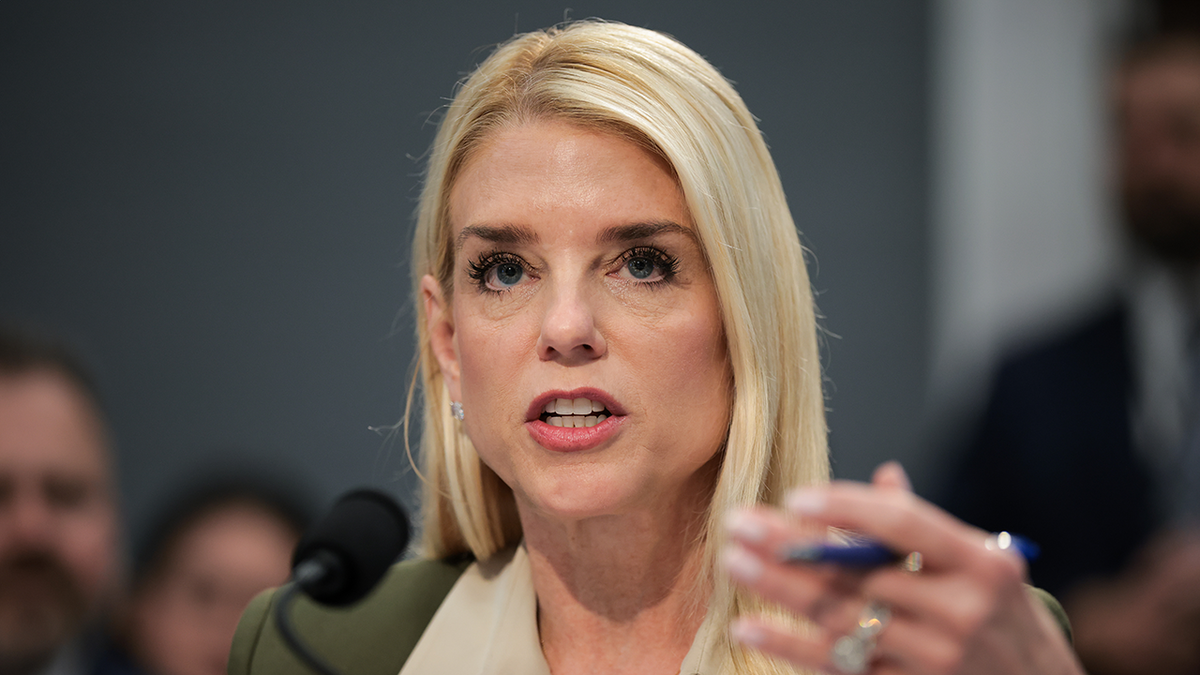 Bam Bondi speaks in a hearing