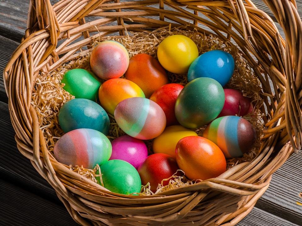 A picture of the Easter Batta Easter in a basket captured by the Indigo project.