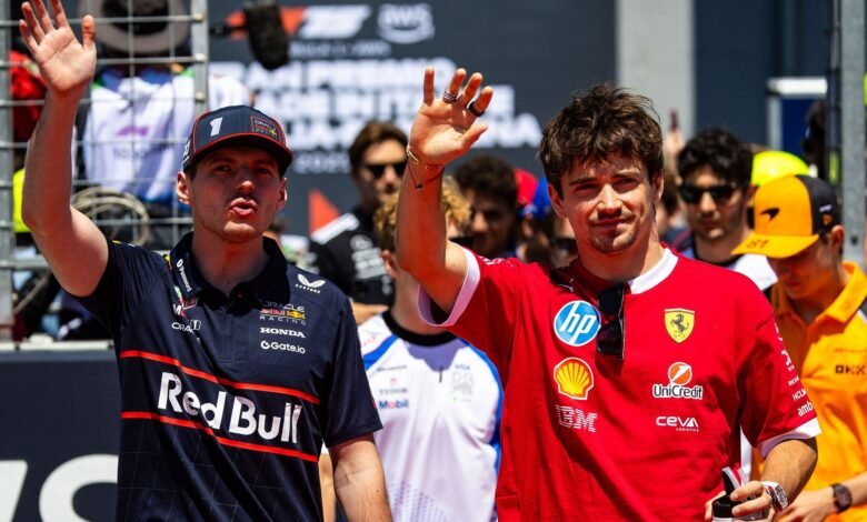 Charles Leclerc responds to Max Verstappen complaints during their podium.jpg