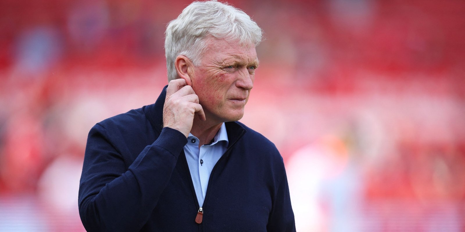 David Moyes, Everton director, before the match