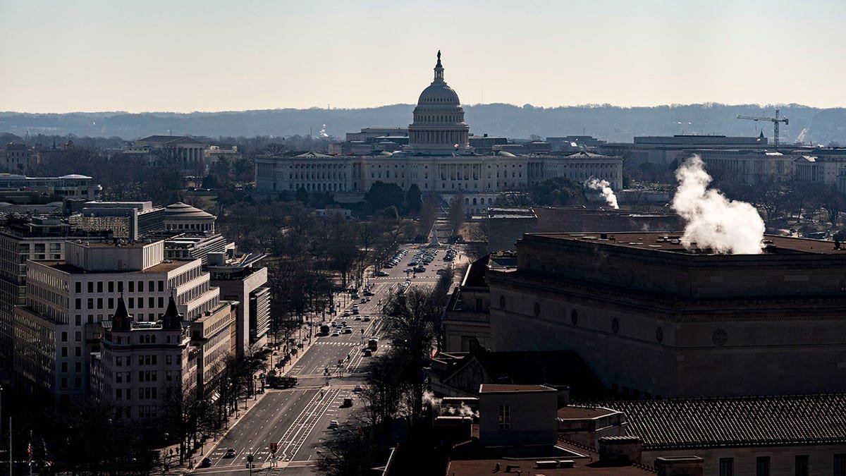 Capitol was seen in the United States looking east of an air bullet