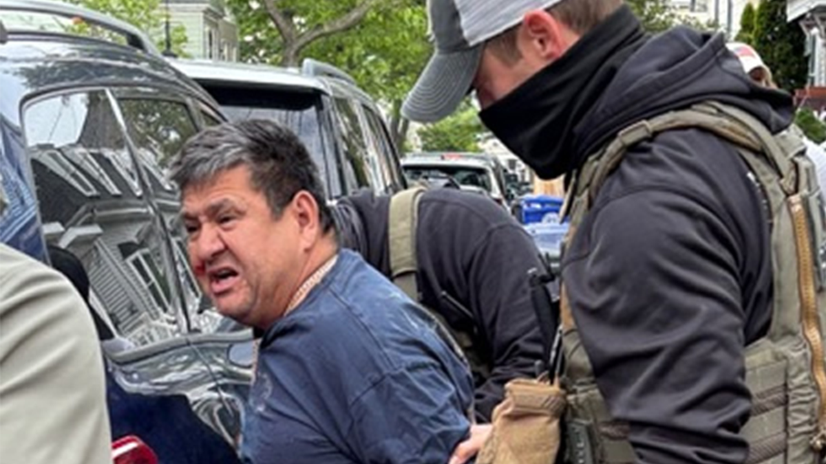 Ice agents arrest