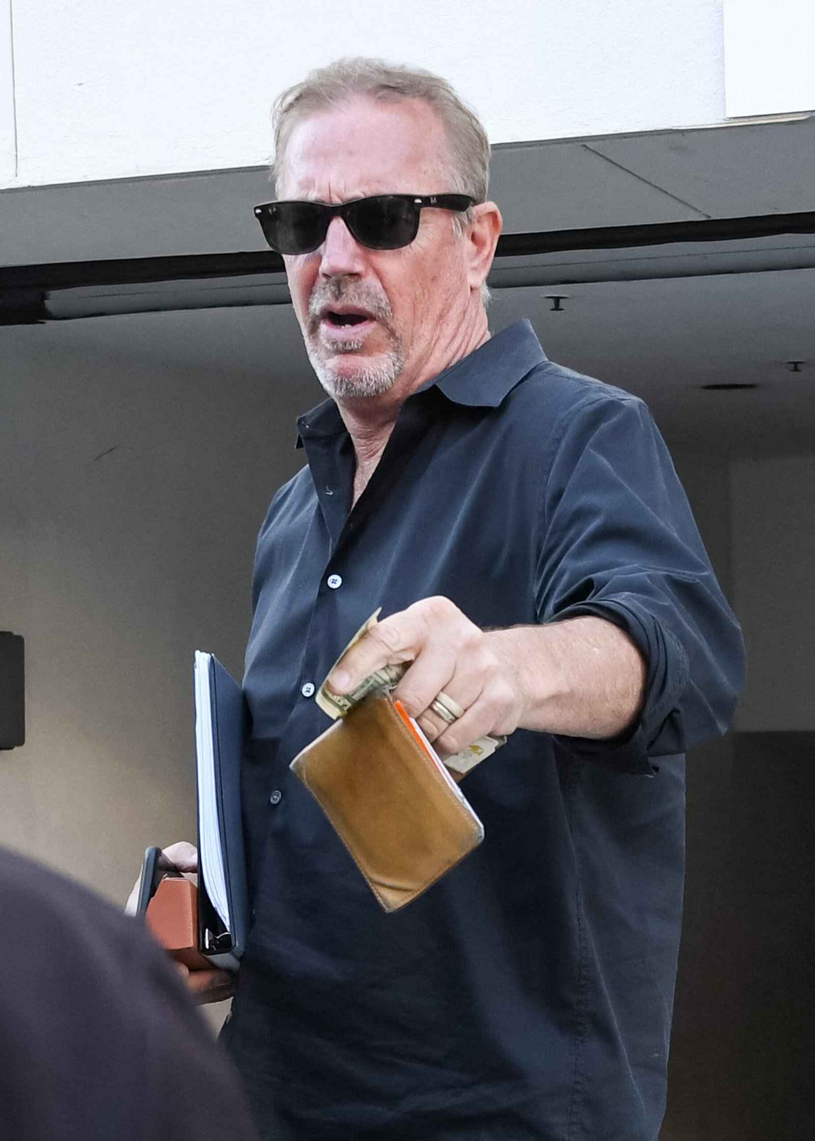 Kevin Costner outside and about about Beverly Hills
