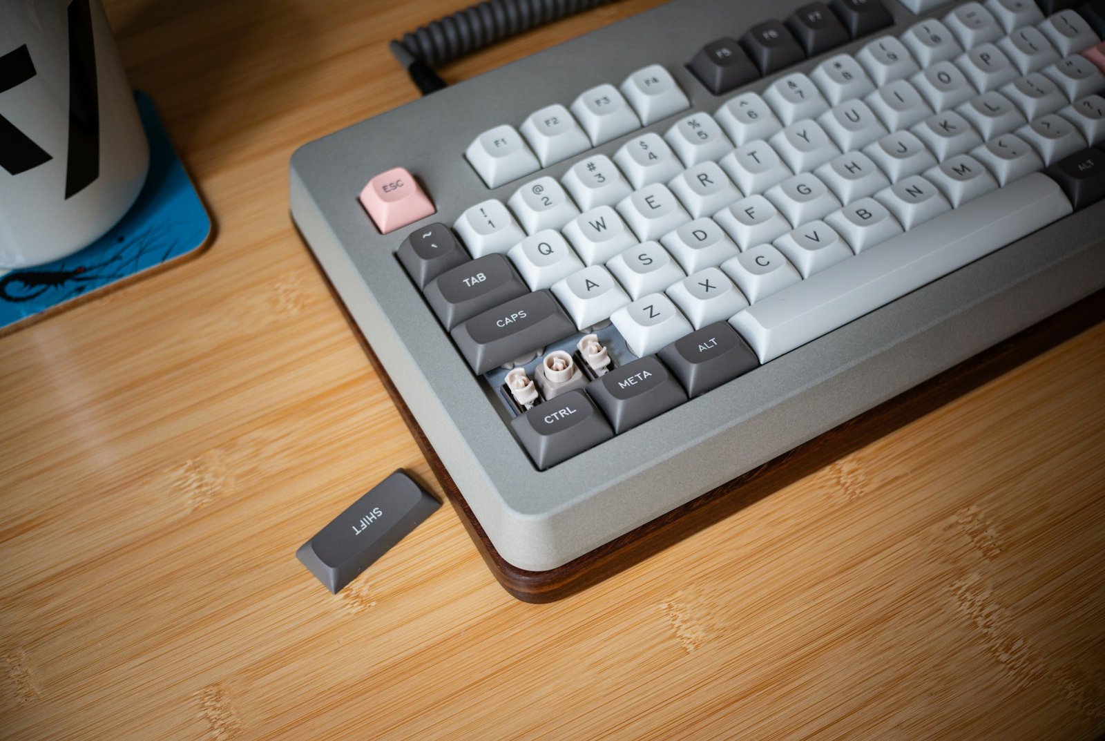 The keys and fixtures, shown here, contains the same design