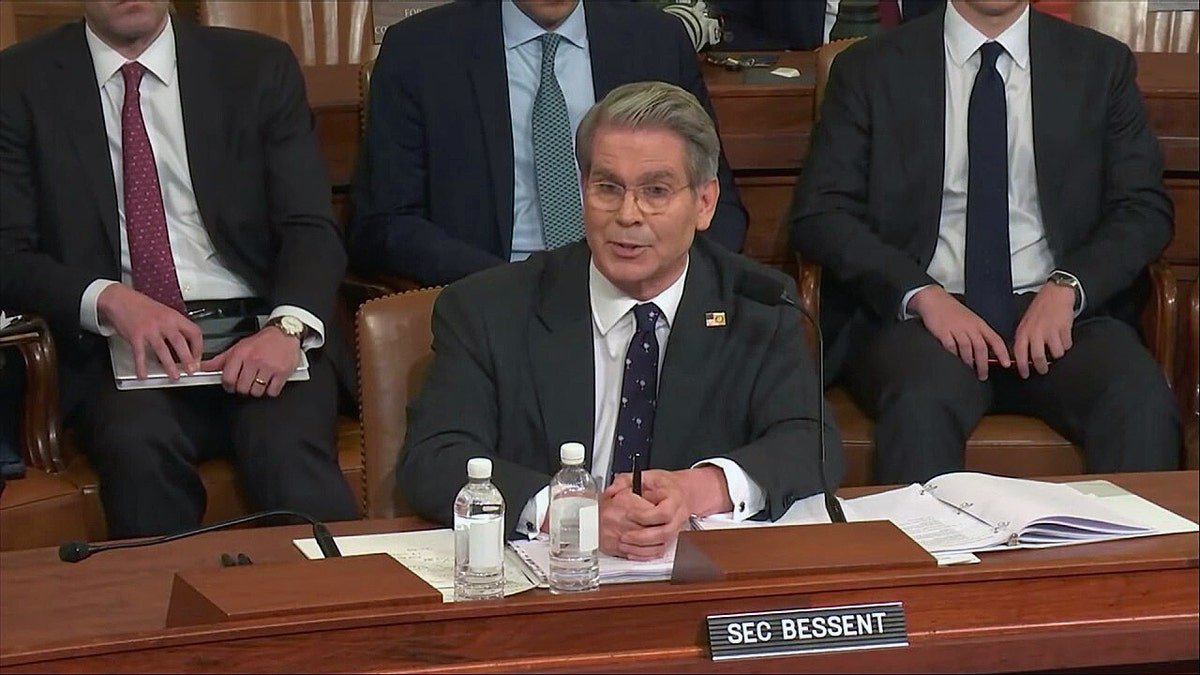 Treasury Secretary Scott Besin speaks in a hearing of <a href=