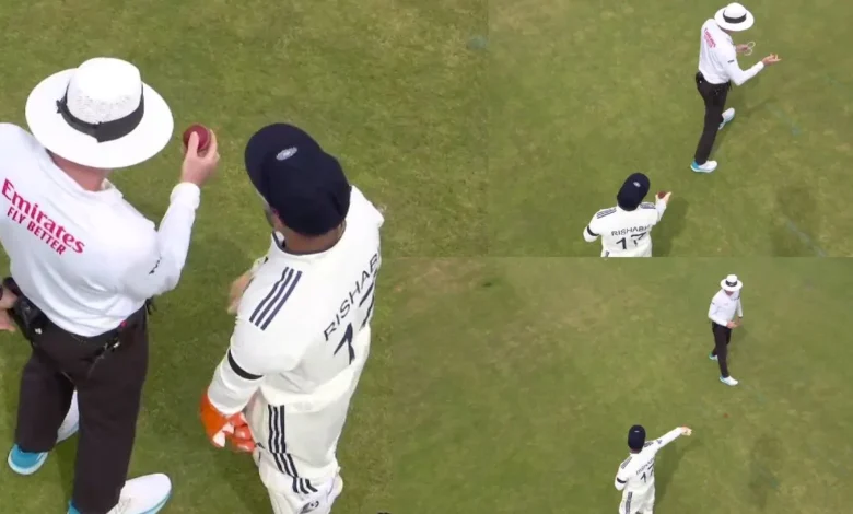 Rishabh Pant tightly slapped by ICC after Umpire altercation.webp.webp
