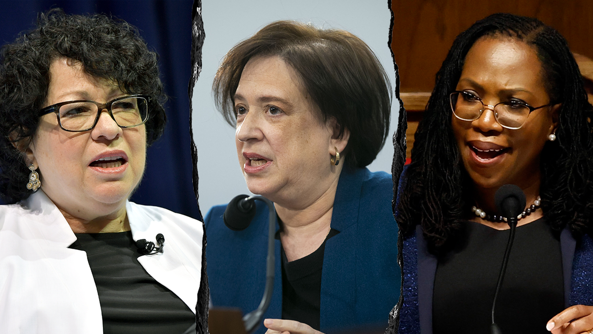 This image is seen in this image divided into the Supreme Court judges of the Supreme Court Sonia Sotomiore, Elena Kagan and Kitanji Brown Jackson in this divided picture. Pictures from Getty Images.