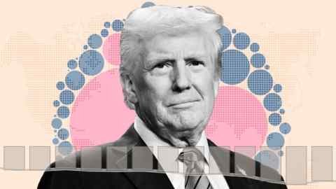 Donald Trump's montage and chart