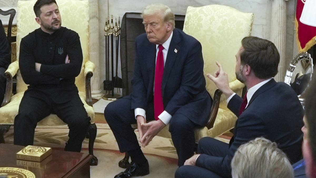 Zelinski at the meeting with Trump and Fase