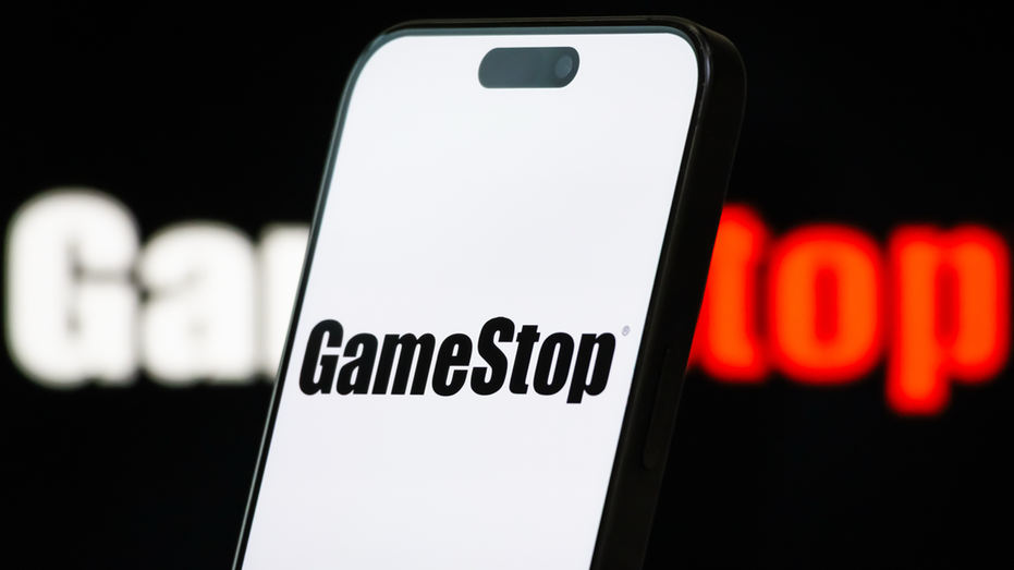 Gamestop logo on the phone screen