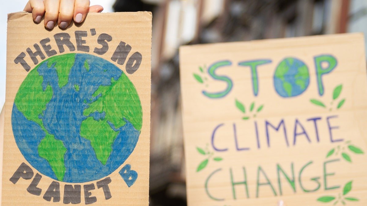 Climate change protest against the European Union