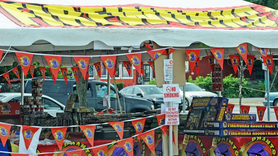 Phantom Fireworks sales tent at the Colonie Center on Friday 1 July 2016 at Colonie, New York (Michael P. Farrell/Albany Times Union via Getty Images)