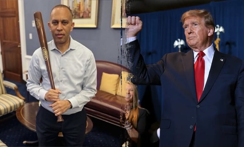 1751554612 Hakeem Jeffries mocked for baseball bat photo targeting Trumps bill.jpg
