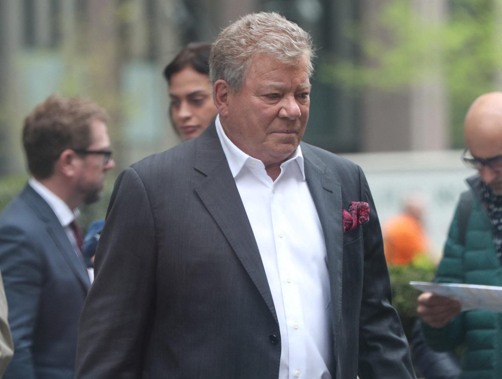 William Shatner walks in New York