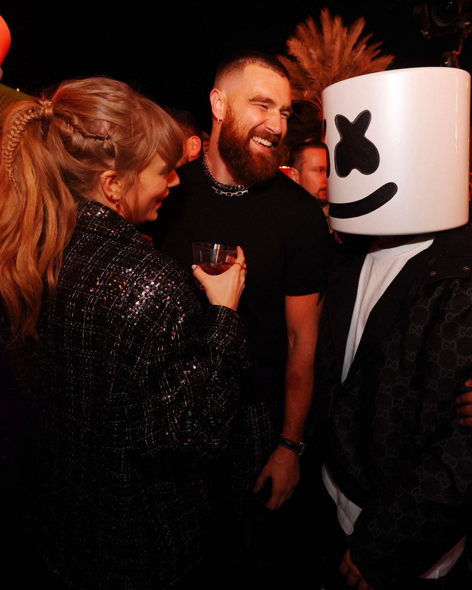 Taylor Swift and Travis Kelce Celebrate Kansas City Chiefs' Super Bowl at Xs Nightclub in Wynn Las Vegas