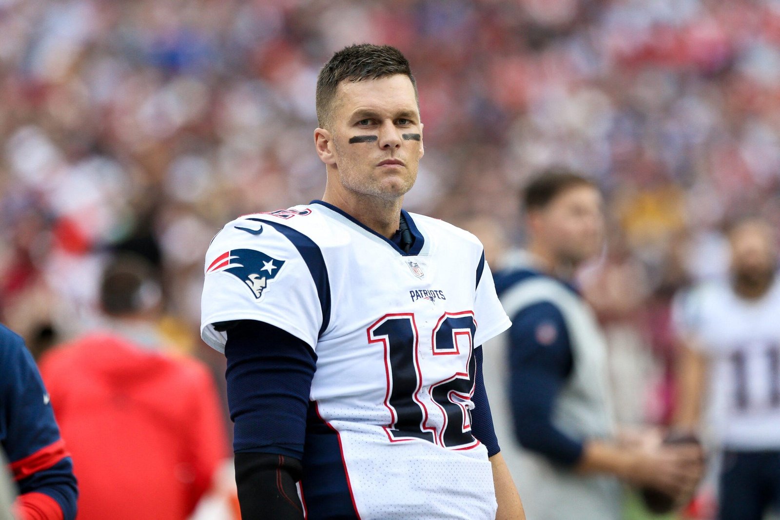 Tom Brady in the American Football Association field