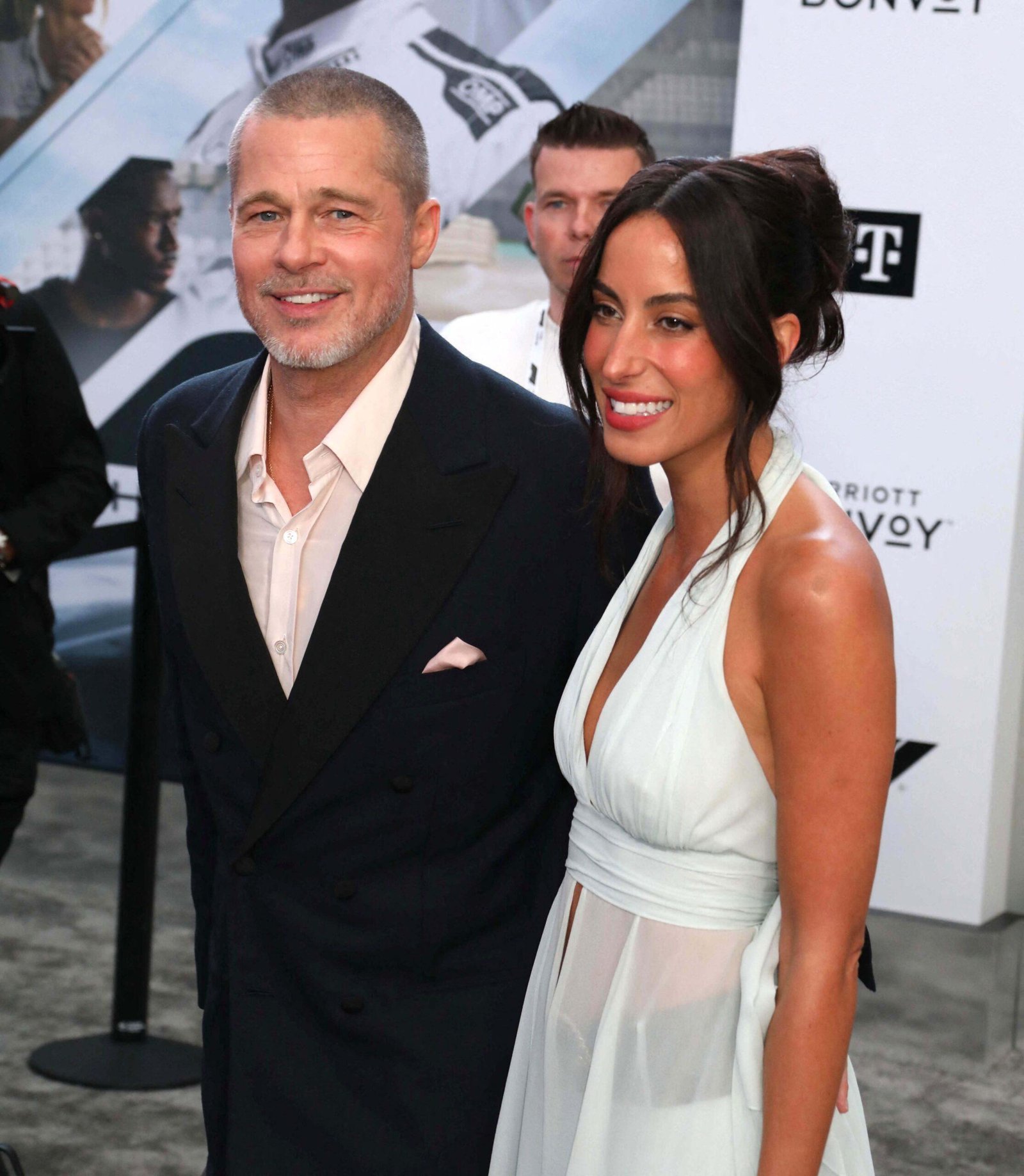 Brad Pitt and Anas de Ramon at F1 The Movie World Premiere