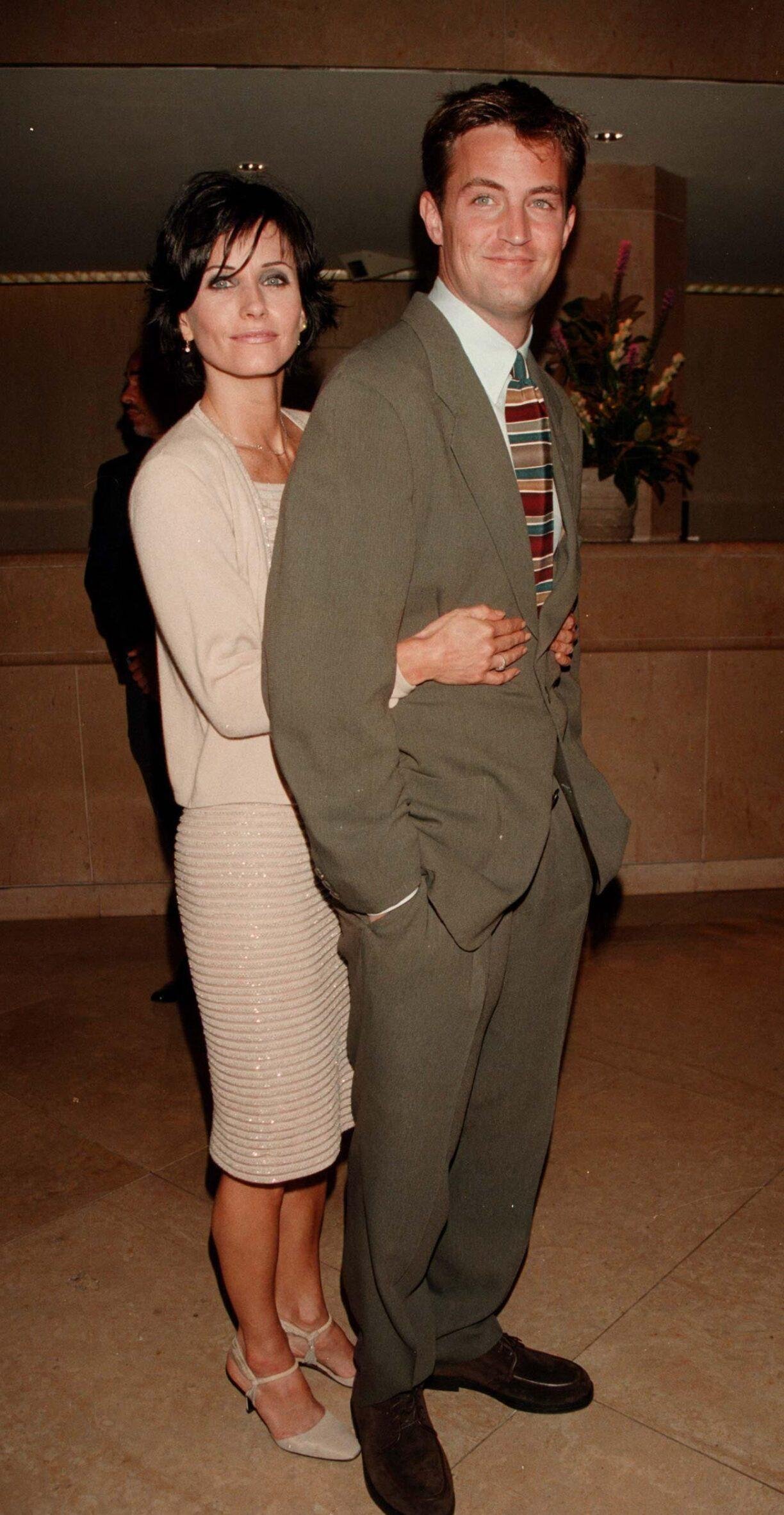 Cortini Cox embraces Matthew Perry