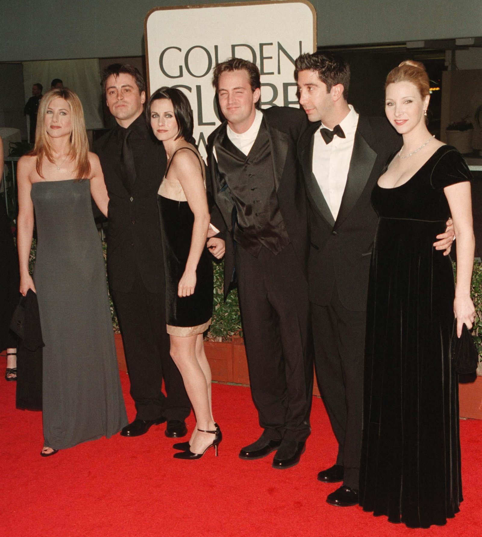 Friends crew in 1998 Golden Globes