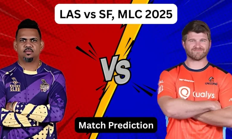 1751853637 LAS vs SF MLC 2025 Match Prediction Dream11 Team Fantasy.webp.webp