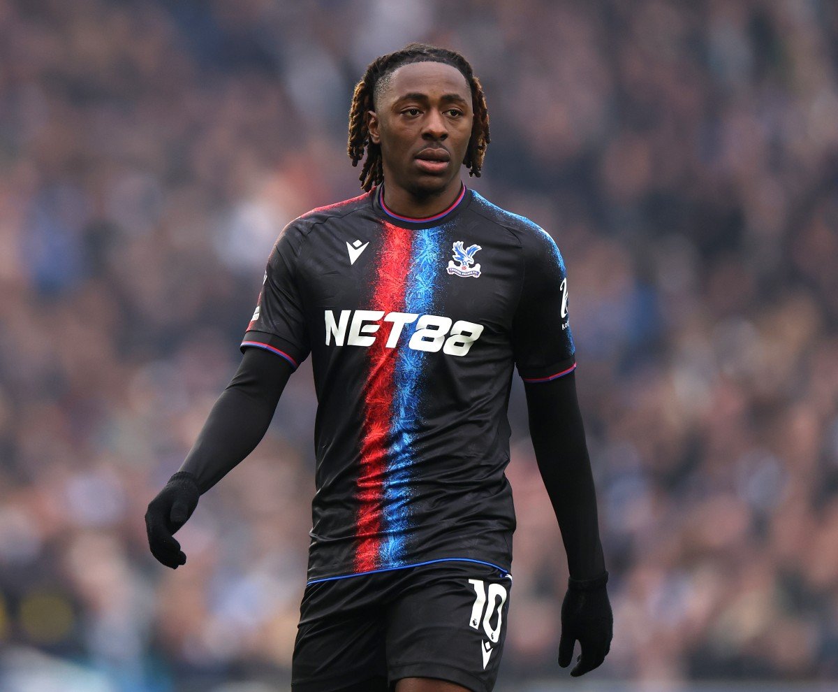 Eberechi Eze at work for Crystal Palace Vs Brighton